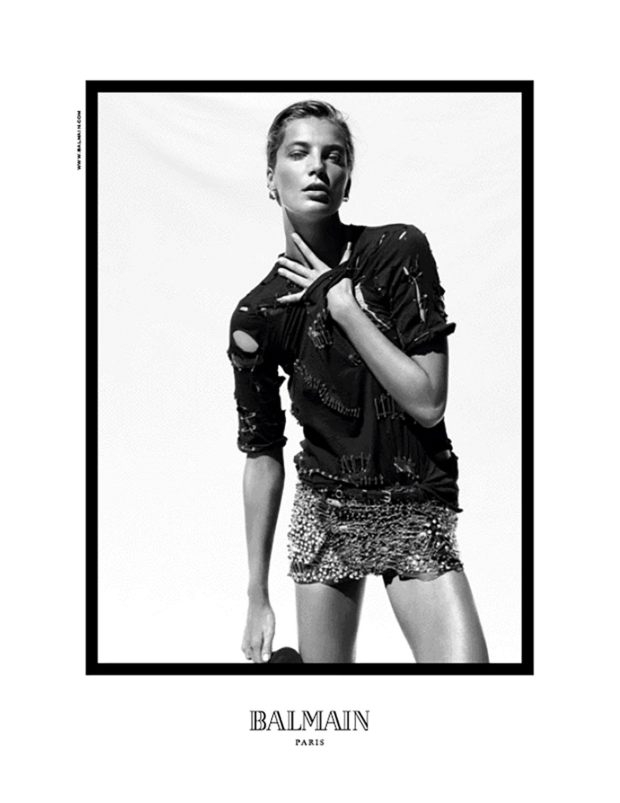 Kampania dla domu mody Balmain.