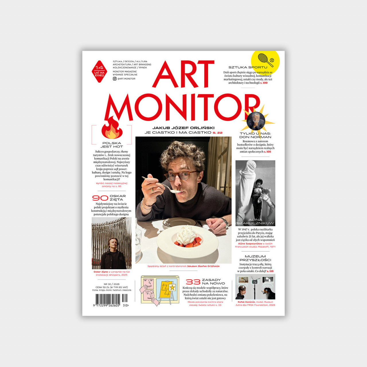 Jakub Józef Orliński na okładce magazynu ART MONITOR.